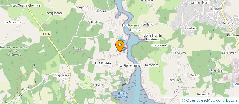 localisation de l'entreprise SCI DU LAC  CARNAC