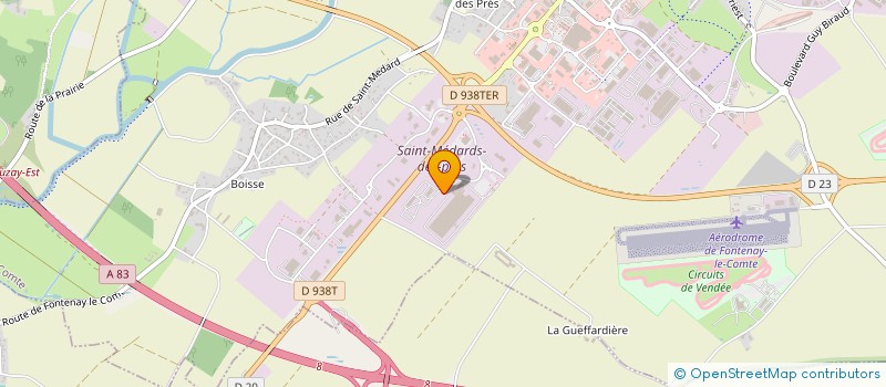 localisation de l'entreprise SCI DU LAC  FONTENAY-LE-COMTE