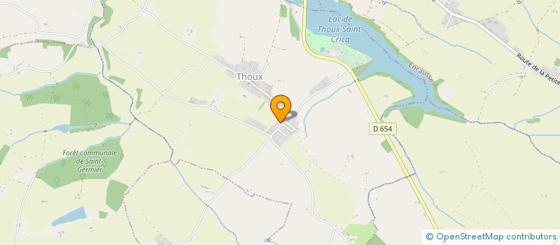 localisation de l'entreprise SCI DU LAC  THOUX