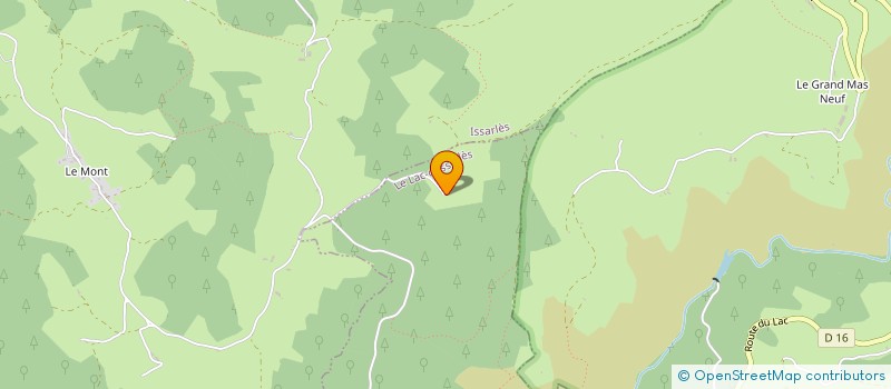 localisation de l'entreprise SCI DU LAC  LE LAC-D'ISSARLES