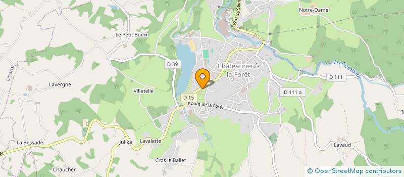 localisation de l'entreprise SCI DU LAC  CHATEAUNEUF-LA-FORET