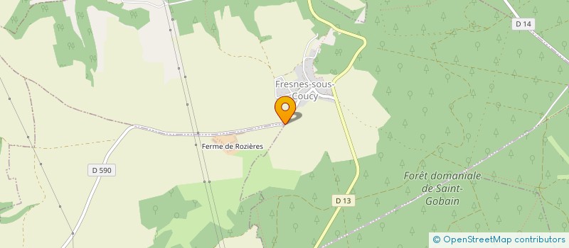 localisation de l'entreprise SCI DU LAC  FRESNES-SOUS-COUCY