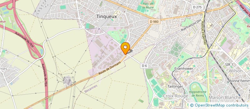 localisation de l'entreprise SCI DU LAC  TINQUEUX