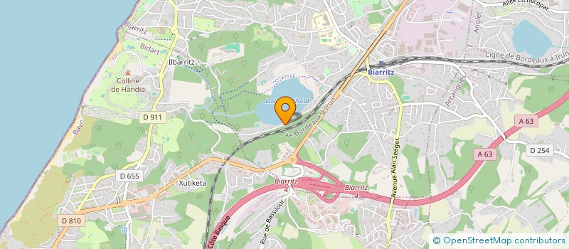 localisation de l'entreprise SCI DU LAC à BIARRITZ
