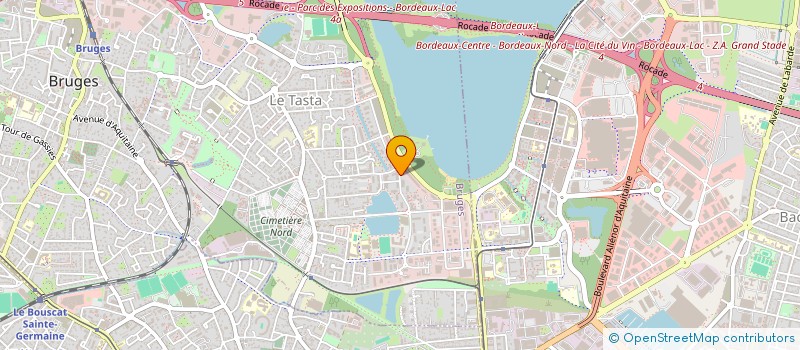 localisation de l'entreprise SCI DU LAC  BRUGES