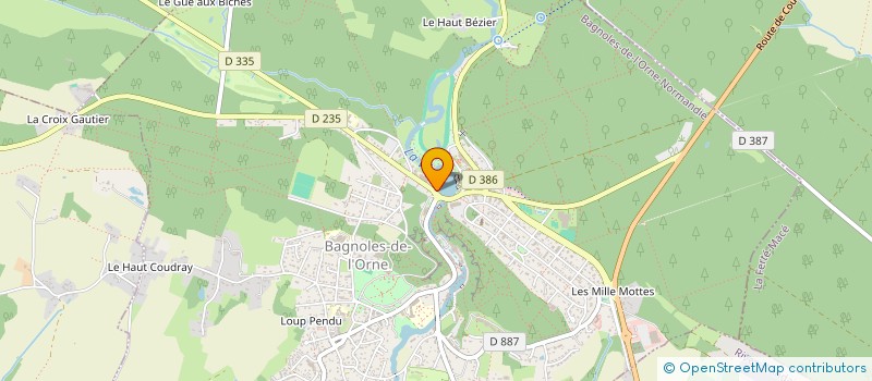 localisation de l'entreprise SCI DU LAC à BAGNOLES-DE-L'ORNE-NORMANDIE