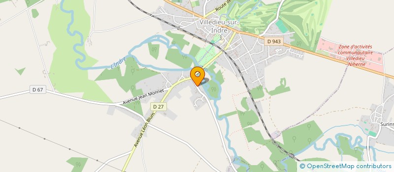 localisation de l'entreprise SCI DU LAC à VILLEDIEU-SUR-INDRE