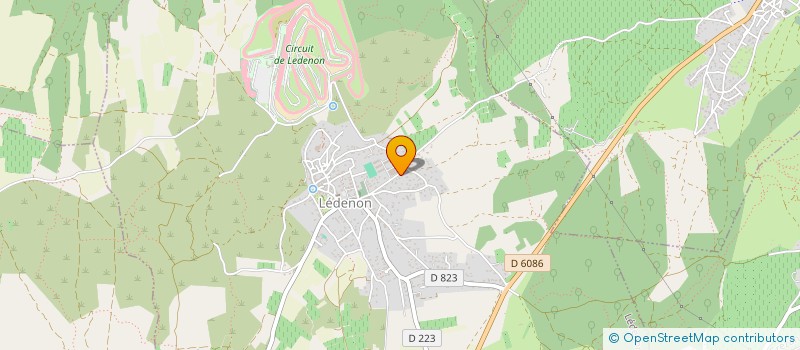 localisation de l'entreprise SCI DU LAC  LEDENON