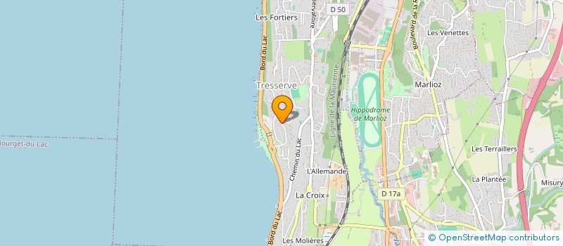 localisation de l'entreprise SCI DU LAC  TRESSERVE