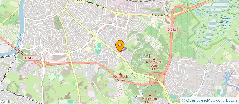 localisation de l'entreprise SCI DU LAC  AGDE