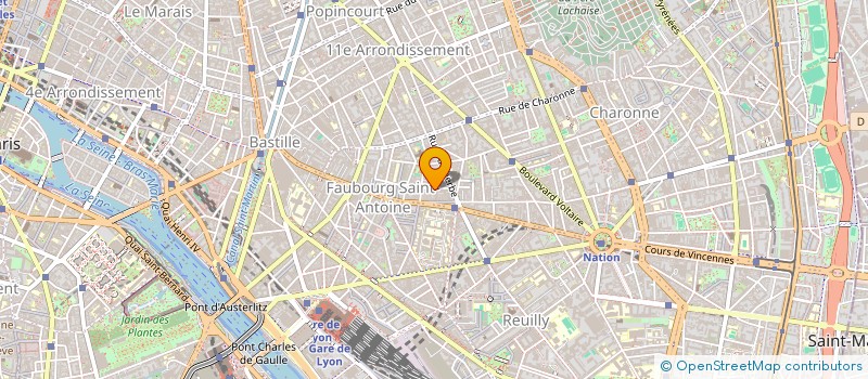 localisation de l'entreprise SCI DU LAC  PARIS