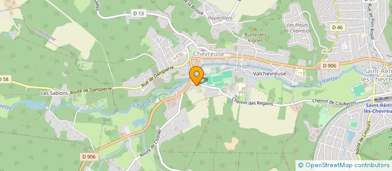 localisation de l'entreprise SCI DU LAC  CHEVREUSE