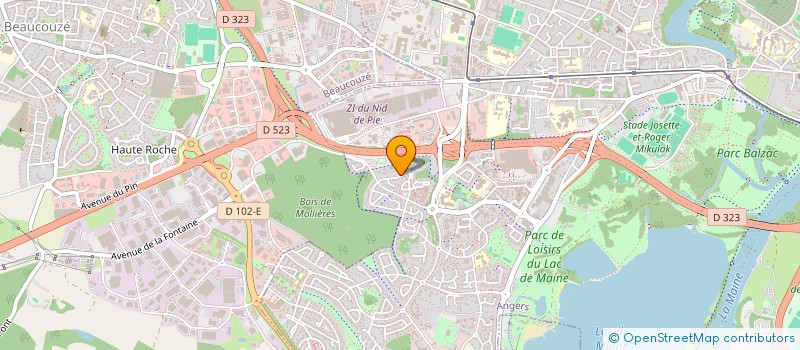 localisation de l'entreprise SCI DU LAC à ANGERS