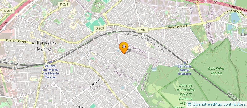 localisation de l'entreprise SCI DU LAC  VILLIERS-SUR-MARNE