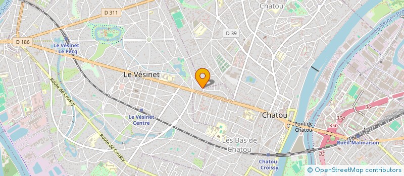 localisation de l'entreprise SCI DU LAC  LE VESINET