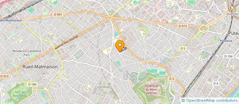 localisation de l'entreprise SCI DU LAC  NANTERRE