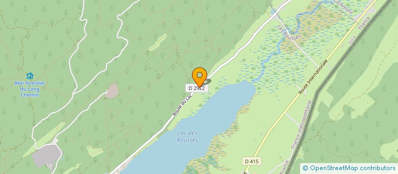 localisation de l'entreprise SCI DU LAC  LES ROUSSES
