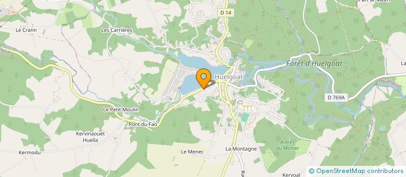 localisation de l'entreprise SCI DU LAC  HUELGOAT