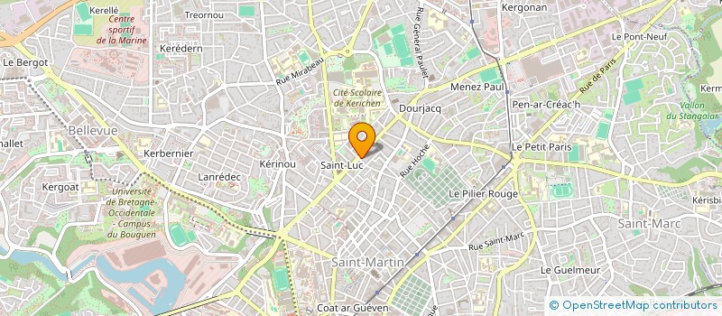 localisation de l'entreprise SCI DU LAC  BREST