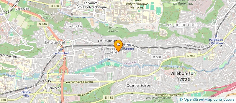 localisation de l'entreprise SCI DU LAC à PALAISEAU