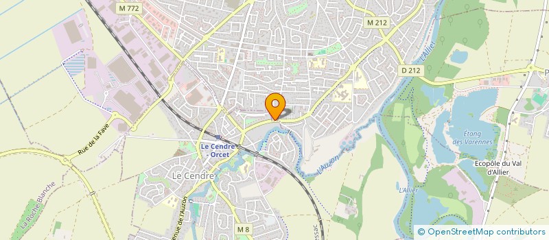 localisation de l'entreprise SCI DU LAC  COURNON-D'AUVERGNE