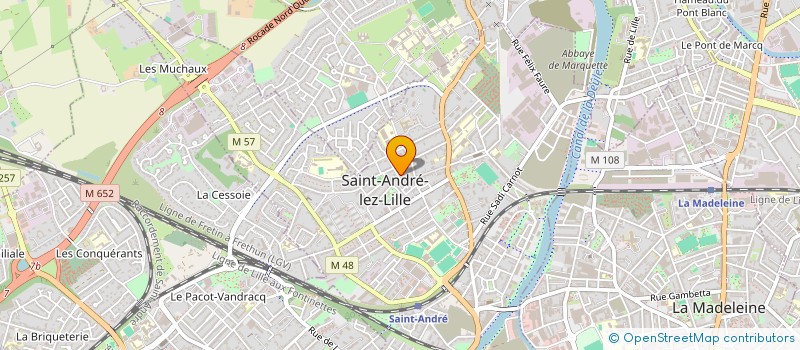 localisation de l'entreprise SCI DU LAC  SAINT-ANDRE-LEZ-LILLE