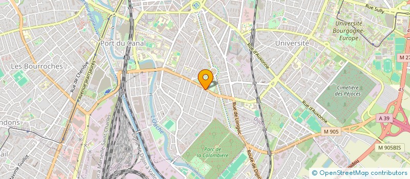 localisation de l'entreprise SCI DU LAC à DIJON