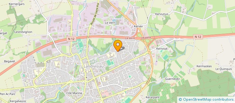 localisation de l'entreprise SCI DU LAC  LANDIVISIAU