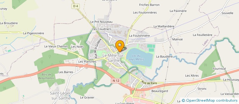 localisation de l'entreprise SCI DU LAC à COULONGES-SUR-SARTHE