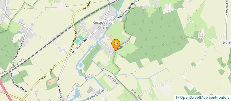 localisation de l'entreprise SCI DU LAC D'ARDRES  RECQUES-SUR-HEM