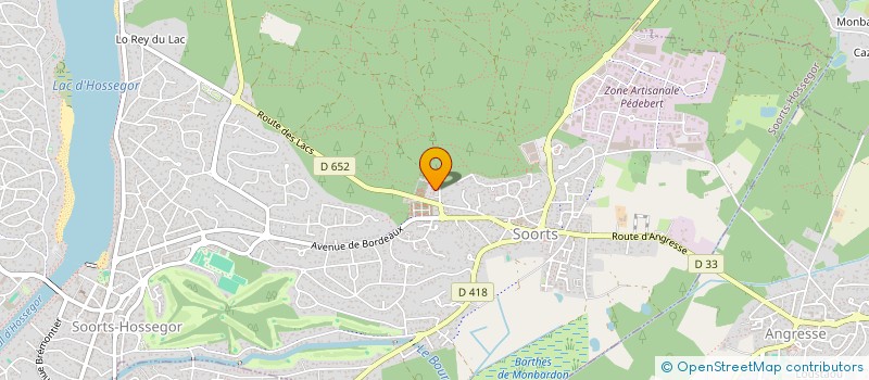 localisation de l'entreprise SCI DU LAC D HOSSEGOR à SOORTS-HOSSEGOR