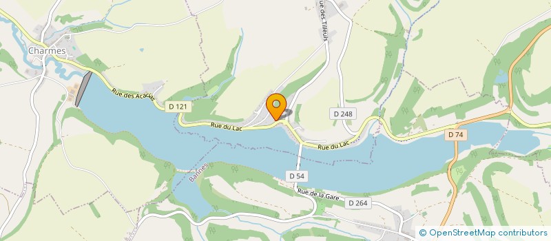 localisation de l'entreprise SCI DU LAC DE CHARMES à BANNES