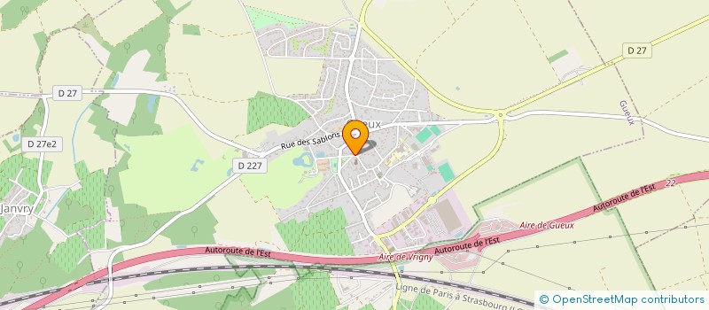 localisation de l'entreprise SCI DU LAC DE GUEUX  GUEUX