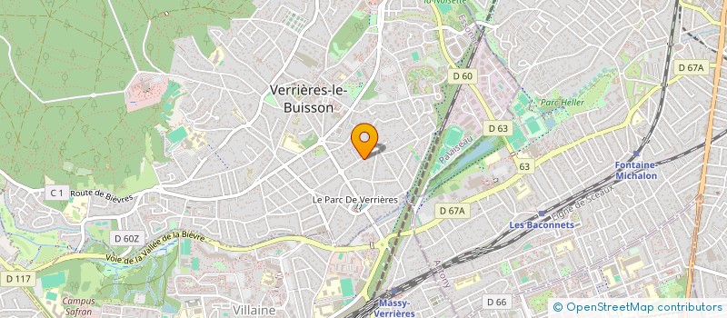 localisation de l'entreprise SCI DU LAC LAURO à VERRIERES-LE-BUISSON