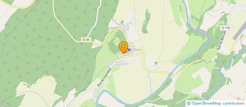 localisation de l'entreprise SCI DU LACUZON  CHATILLON