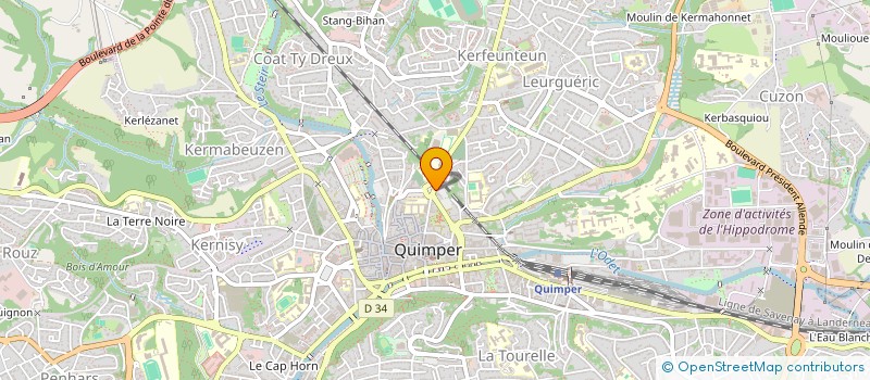 localisation de l'entreprise SCI DU LAEZRON à QUIMPER