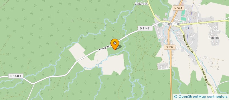 localisation de l'entreprise SCI DU LAGNET  CAPTIEUX