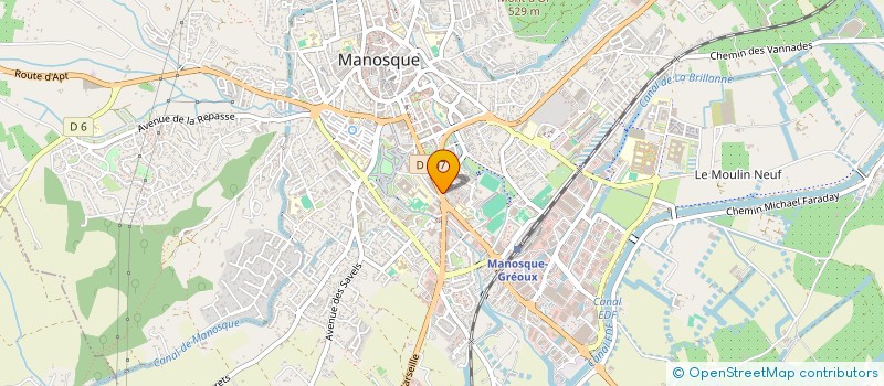 localisation de l'entreprise SCI DU LAGON à MANOSQUE
