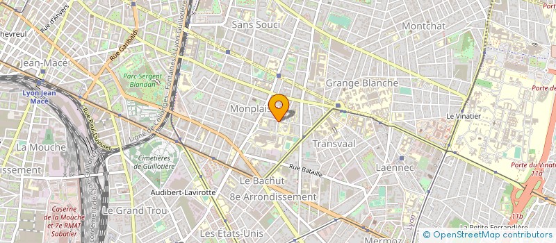 localisation de l'entreprise SCI DU LANCON  LYON