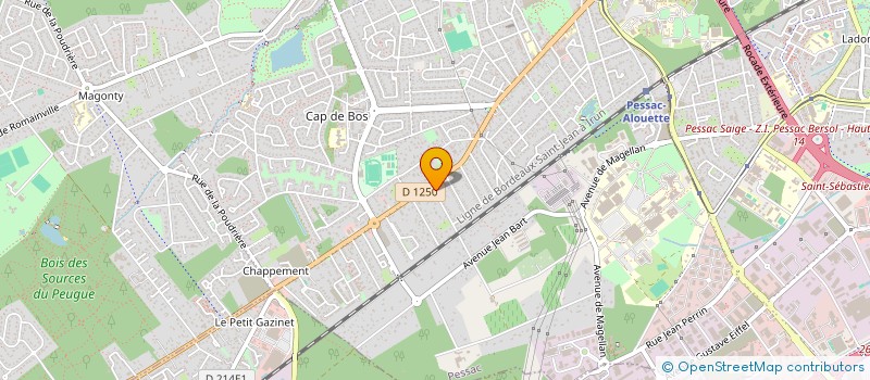 localisation de l'entreprise SCI DU LANCONE à PESSAC