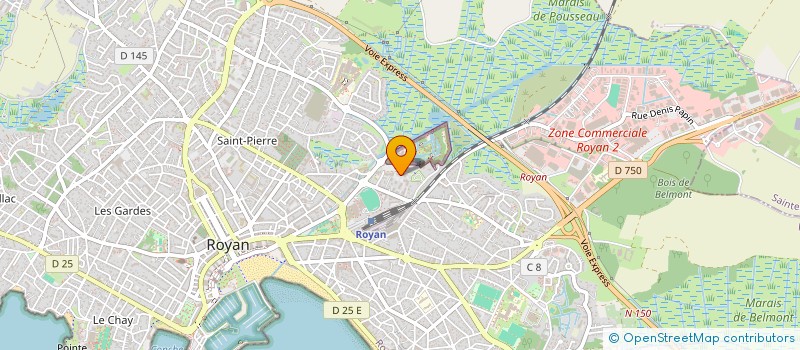 localisation de l'entreprise SCI DU LANDAS PDG  ROYAN