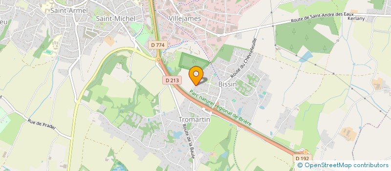 localisation de l'entreprise SCI DU LANDIER  GUERANDE