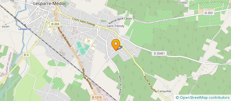 localisation de l'entreprise SCI DU LANDIN  LESPARRE-MEDOC