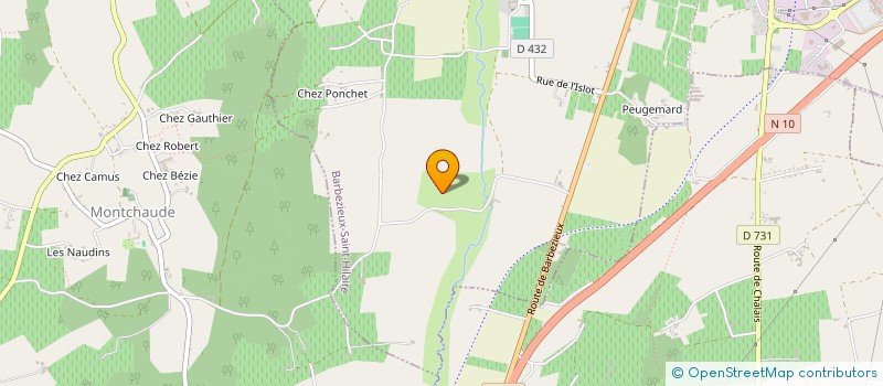 localisation de l'entreprise SCI DU LANDRAUD  BARBEZIEUX-SAINT-HILAIRE