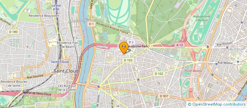 localisation de l'entreprise SCI DU LANDY à BOULOGNE-BILLANCOURT