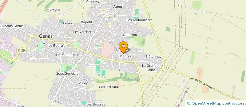 localisation de l'entreprise SCI DU LANGOUSTIER  GENAS