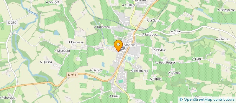 localisation de l'entreprise SCI DU LAPIN à GONDRIN