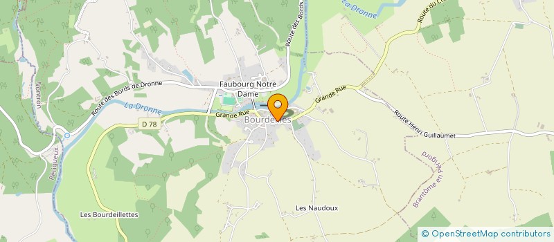 localisation de l'entreprise SCI DU LARDIN  BOURDEILLES