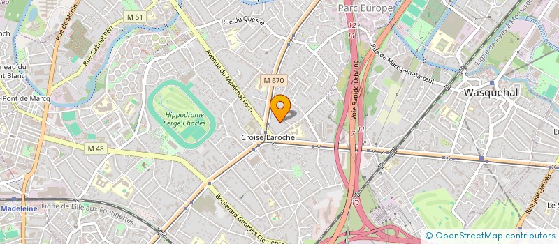 localisation de l'entreprise SCI DU LARGADO à MARCQ-EN-BARŒUL