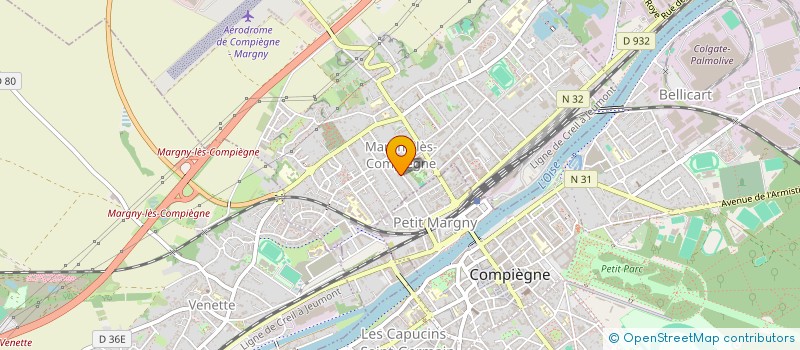 localisation de l'entreprise SCI DU LARJIL  MARGNY-LES-COMPIEGNE